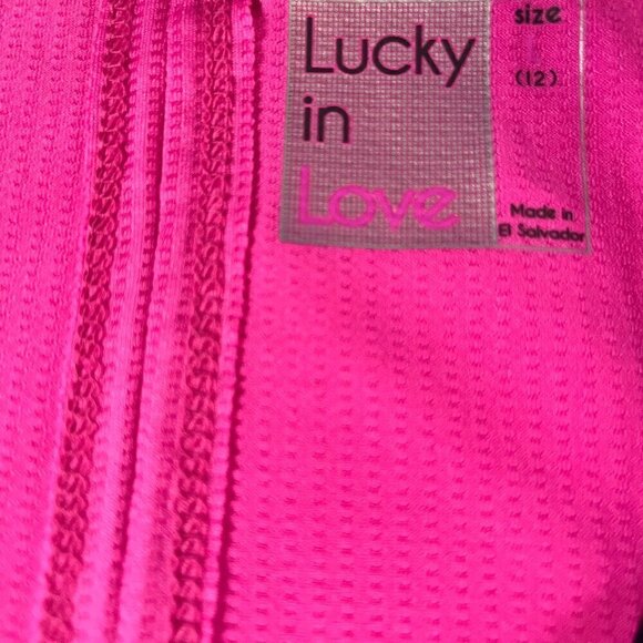 Lucky in Love Racerback Tank, Size Large - Picture 7 of 9